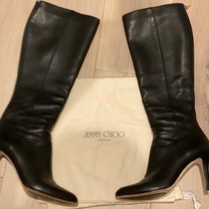 Jimmy Choo Grand Tall Boot 38.5 Black